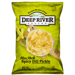 New York Spicy Dill Pickle Kettle Cooked Potato Chips